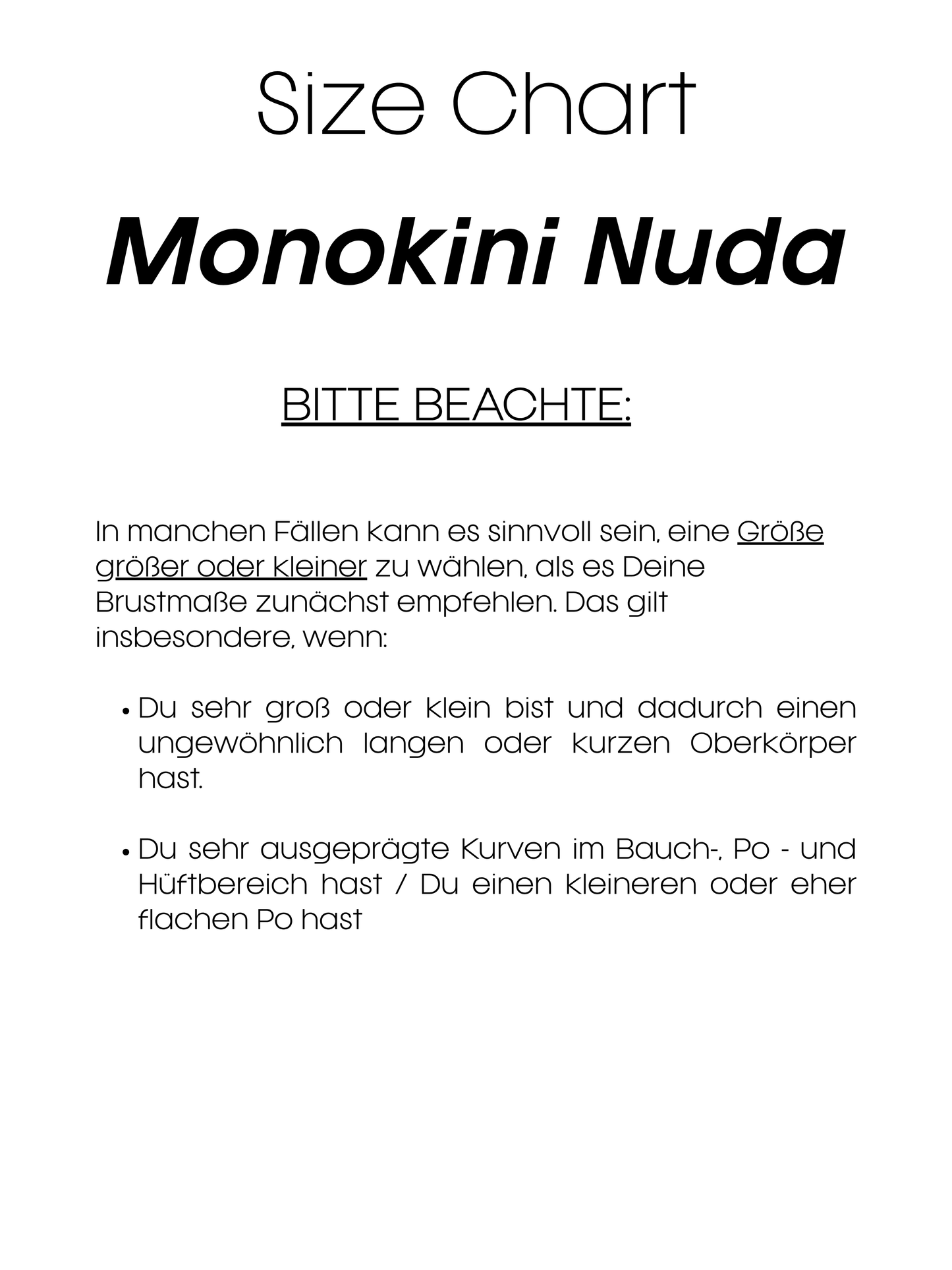 Monokini Nuda weiß