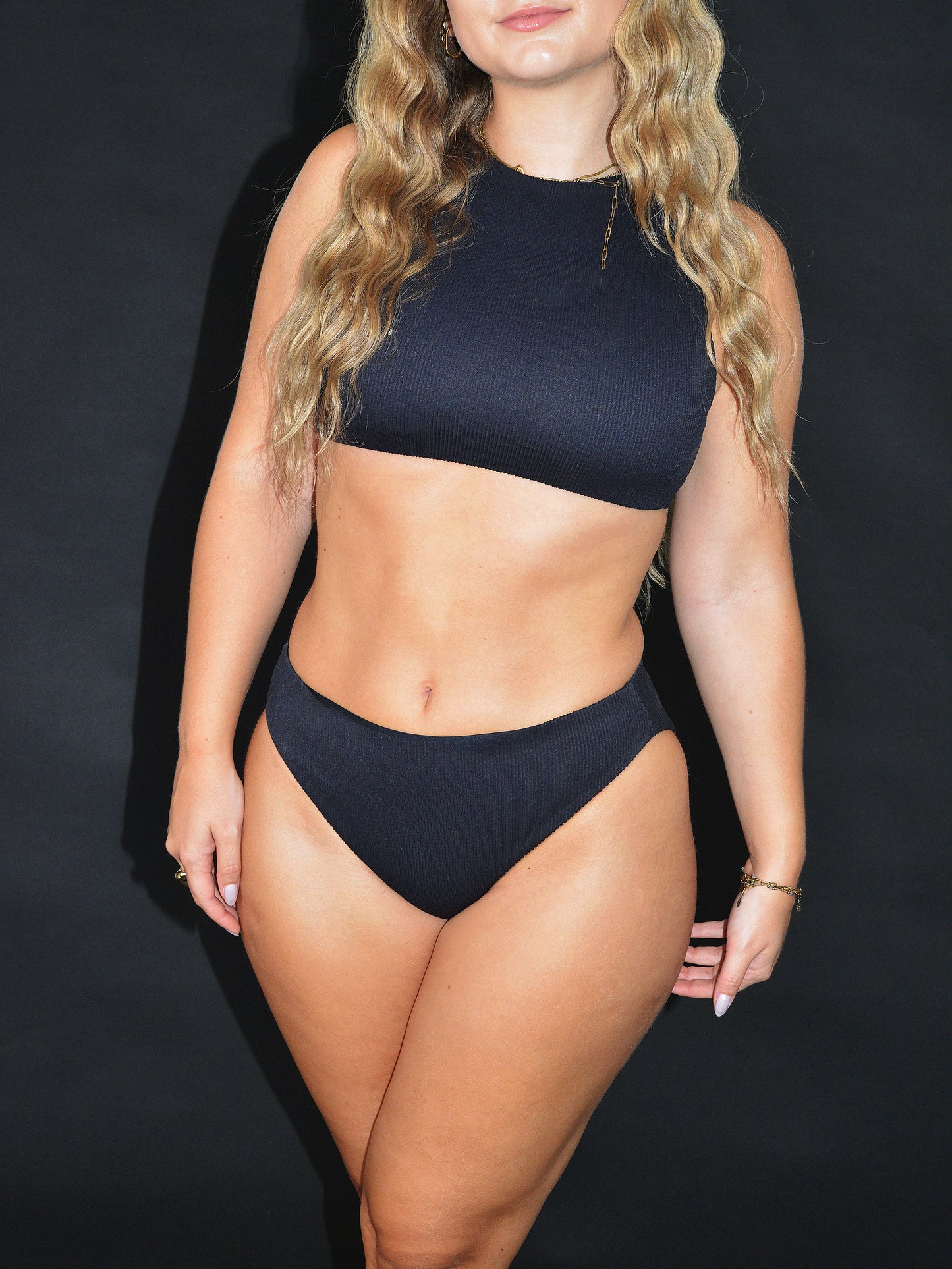 Bikini-Höschen classic high schwarz