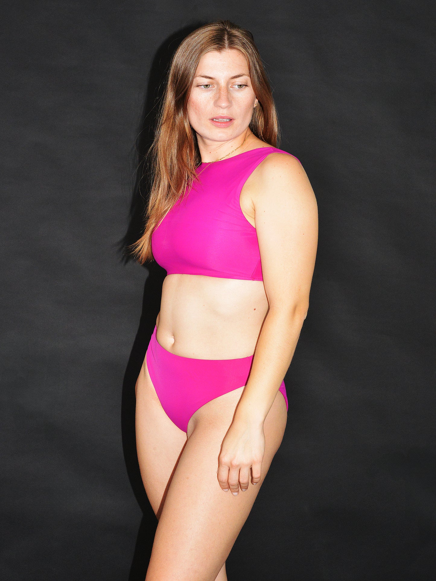 Bikini-Top classic high purpur