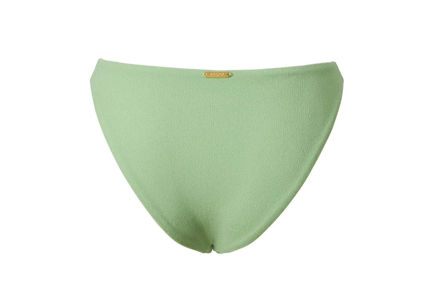 Entdecke zeitlose Eleganz mit dem Bikini-Höschen Ocean. Der unangefochtene Klassiker unter den Bikini-Unterteilen beeindruckt nicht nur durch hochwertige Materialien und sorgfältige Verarbeitung, sondern auch durch seinen moosartigen Stoff. Tauche ein in den zeitlosen Charme des klassischen Schnitts, präsentiert in erfrischendem Lotusgrün. Das goldene Label auf der Rückseite verleiht einen zusätzlichen Eyecatcher. Erfahre den perfekten Mix aus Stil und Beständigkeit für deinen unvergesslichen Sommerlook