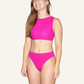 Bikini-Top classic high purpur