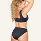 Bikini-Höschen classic high schwarz