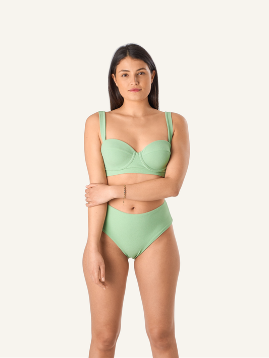 Bikini-Höschen Mermaid lotusgrün