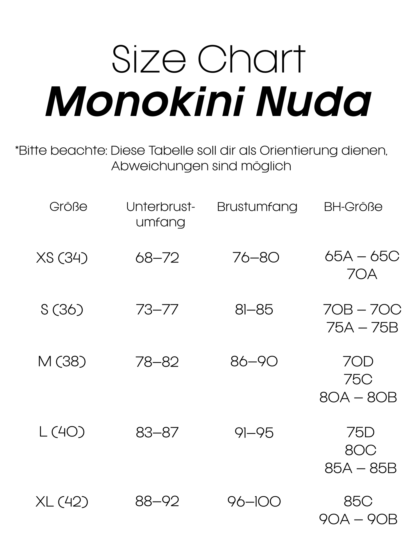 Monokini Nuda weiß