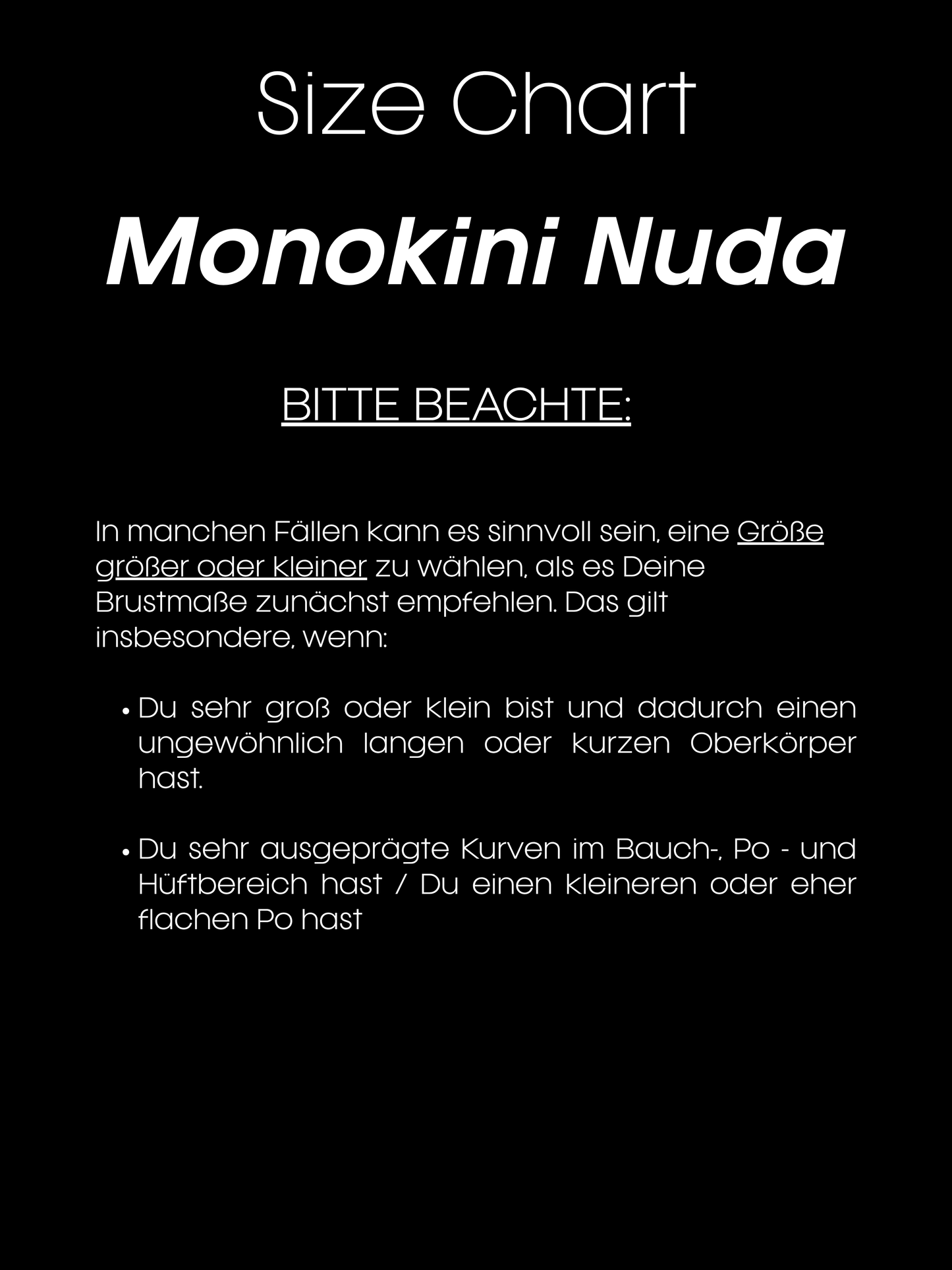 Monokini Nuda schwarz