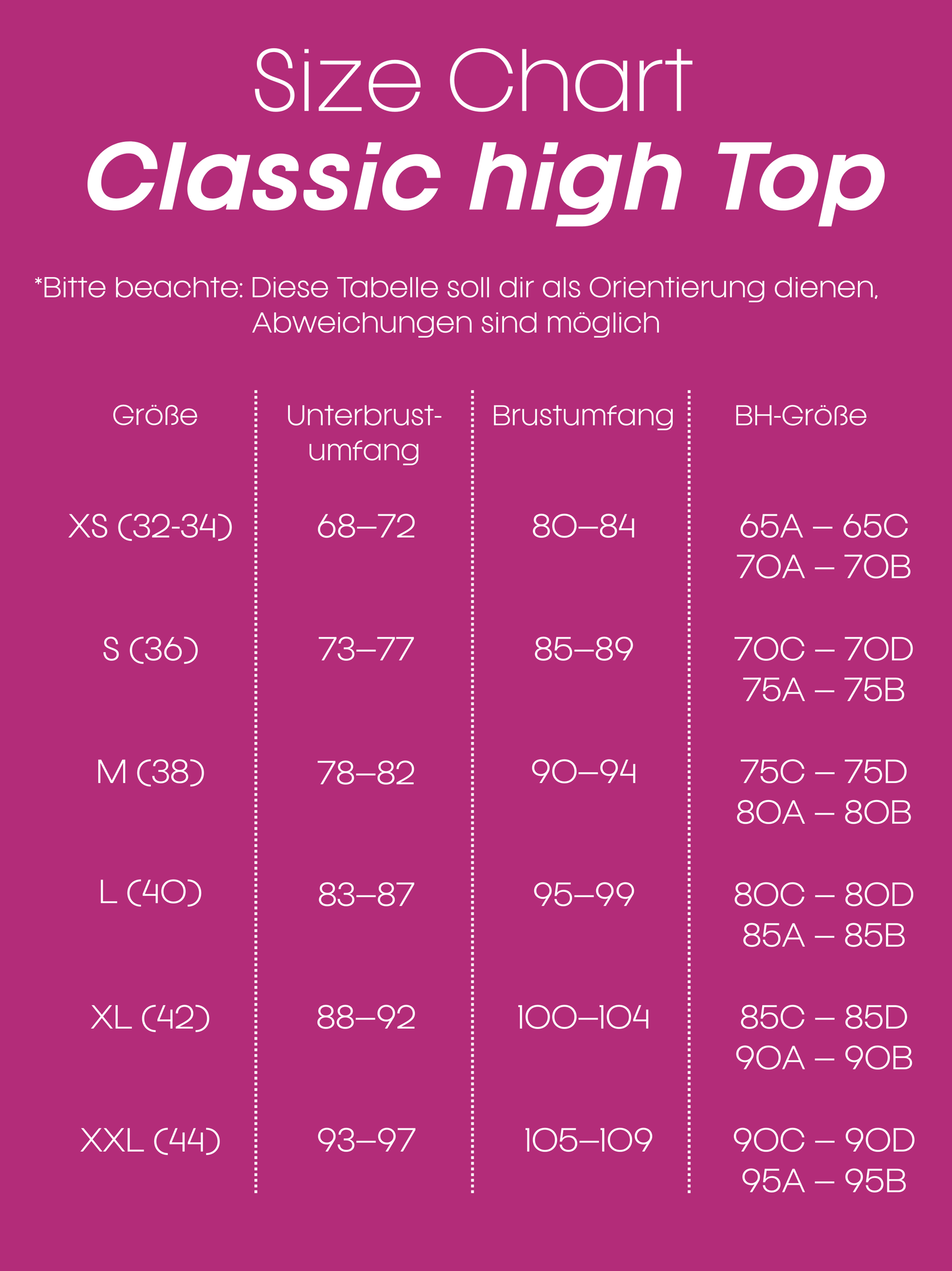 Bikini-Top classic high purpur