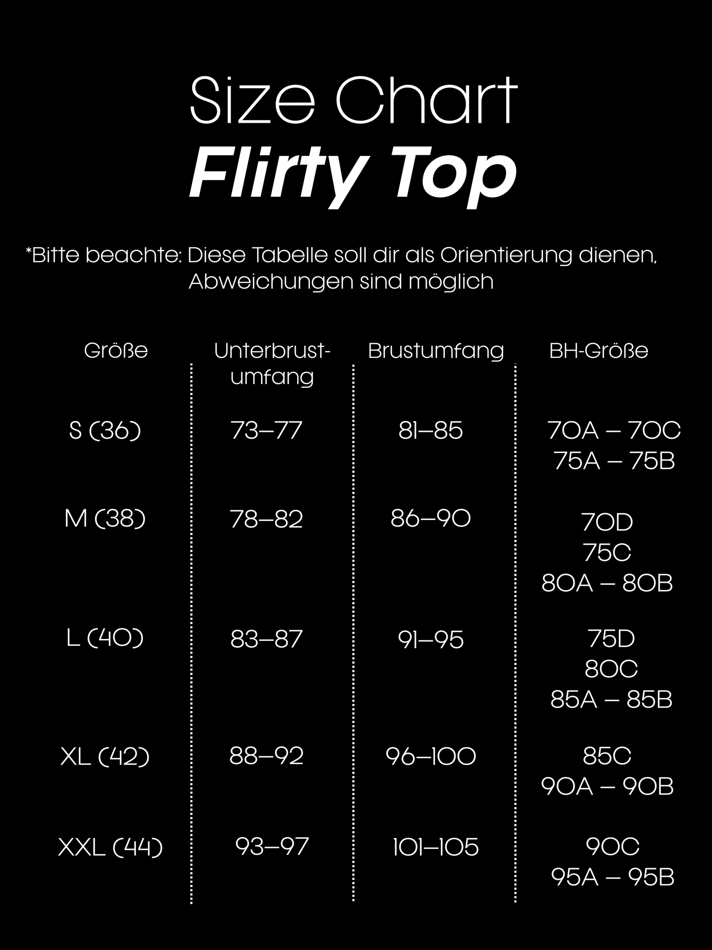 Bikini-Top Flirty schwarz