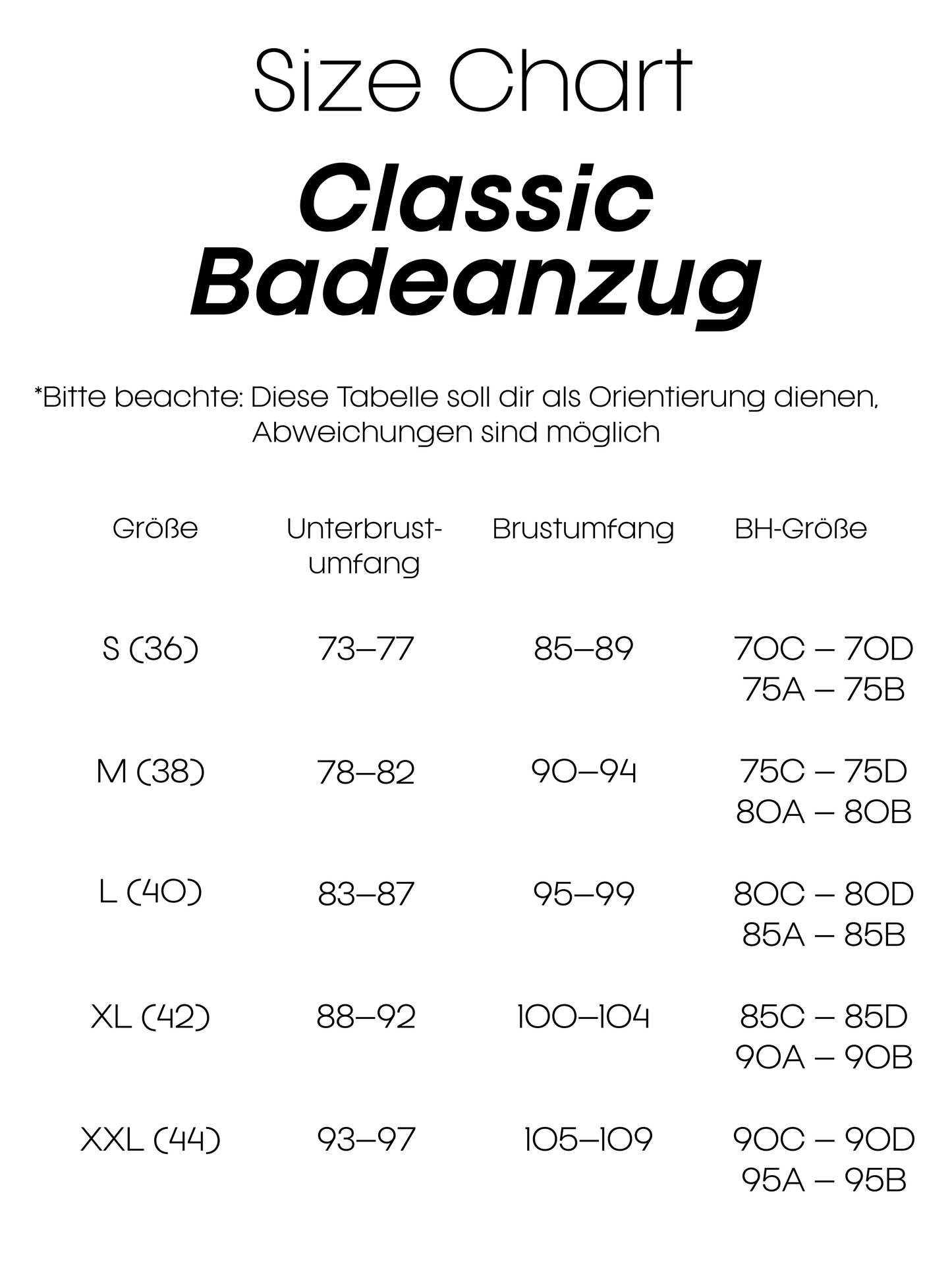 Badeanzug Classic weiß