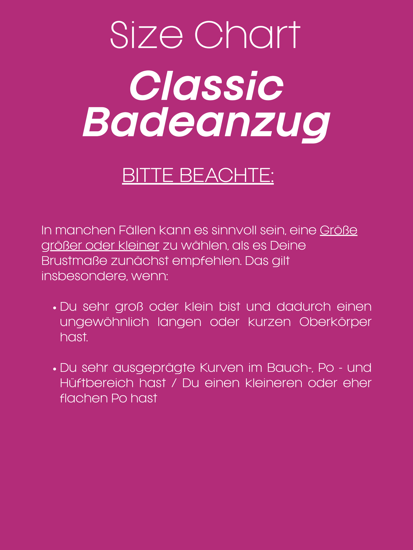 Badeanzug Classic purpur