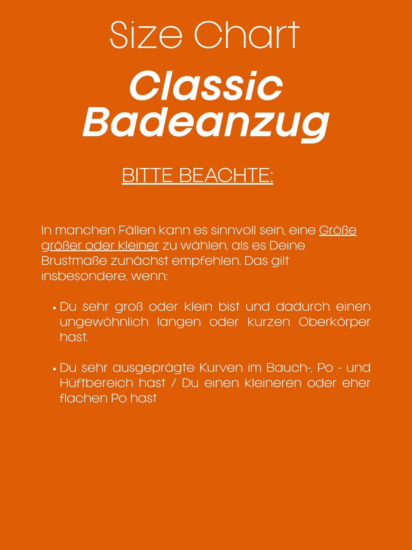 Badeanzug Classic rostrot