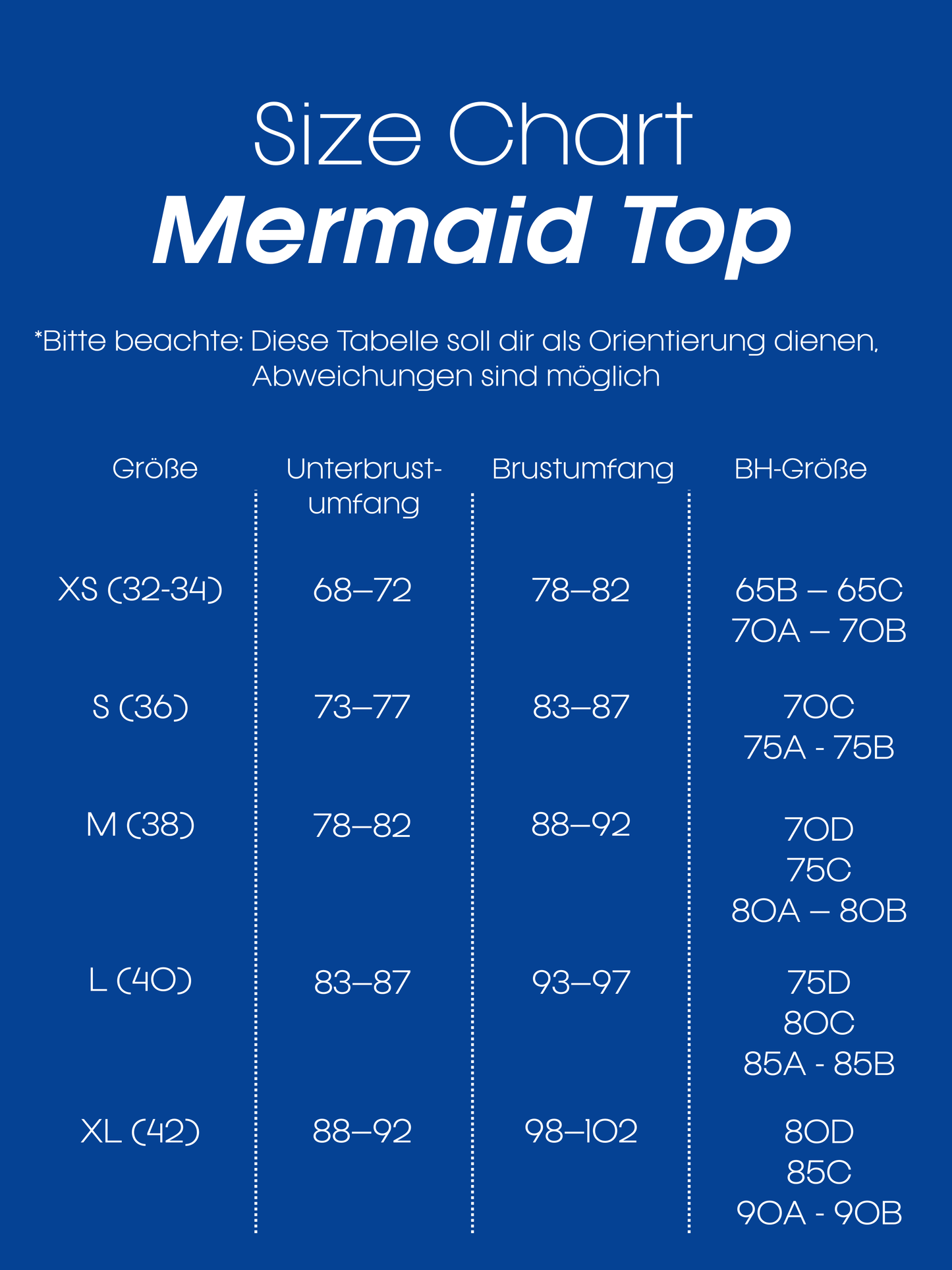 Bikini-Top Mermaid marineblau