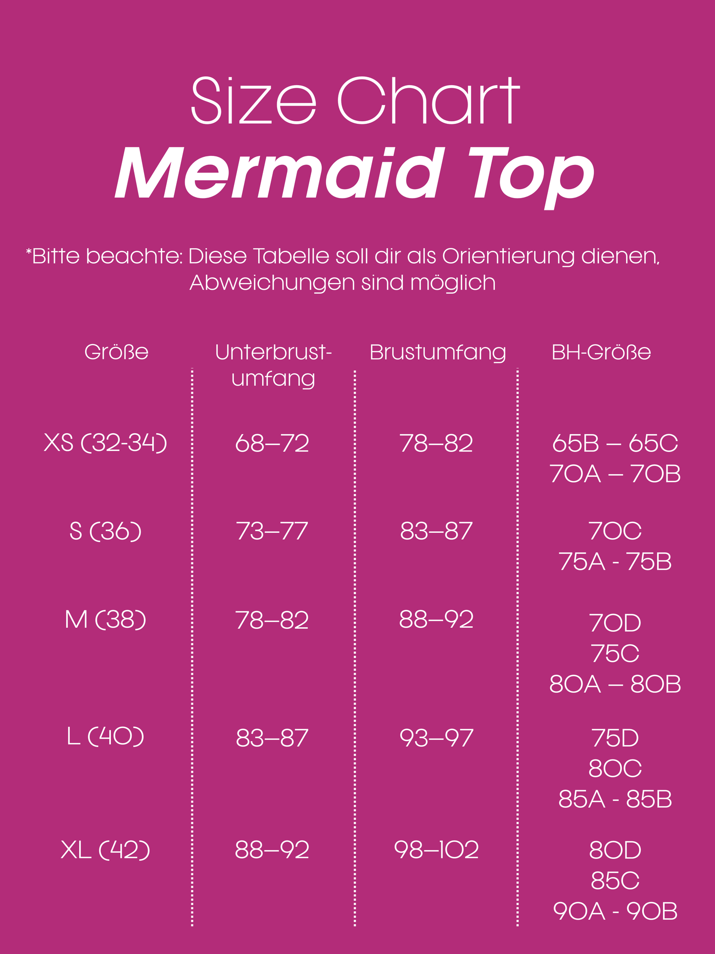 Bikini-Top Mermaid purpur