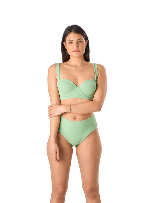Bikini-Höschen Mermaid lotusgrün