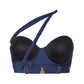 Das tief gesättigte Blau dieses Bikinioberteils verleiht ihm eine Aura von Eleganz und Raffinesse. Ein wahres Must-Have für jede Frau, die Vintage-Ästhetik mit modernem Komfort vereinen möchte.